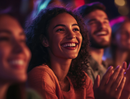 Begeistertes Publikum, by Adobe Express, KI basiert Begeistertes Publikum, by Adobe Express, KI basiert